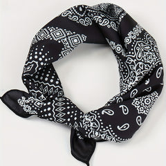 Boho Paisley Pattern Bandana Square Scarf Hair Accessories