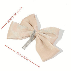 Rhinestone Tassel Hair Barrettes Bowknot Hair Clips for Women Girls