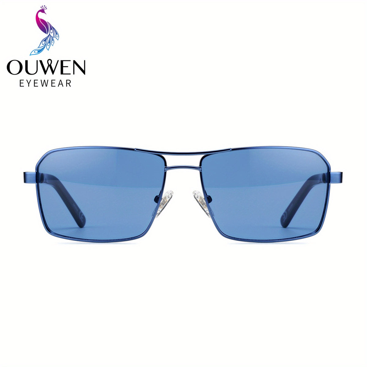 VIVIENFANG Retro Square Frame Aviator Sunglasses UV Protection