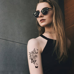 Waterproof Floral Temporary Tattoos for Women