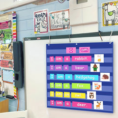 1pc Standard Pocket Chart For Classroom Sight Words Pocket Chart