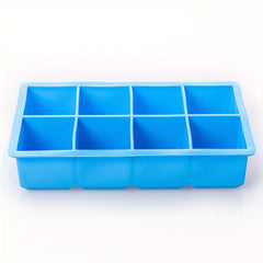 8-Grid Silica Gel Ice Cube Mould for Easy Ice Making