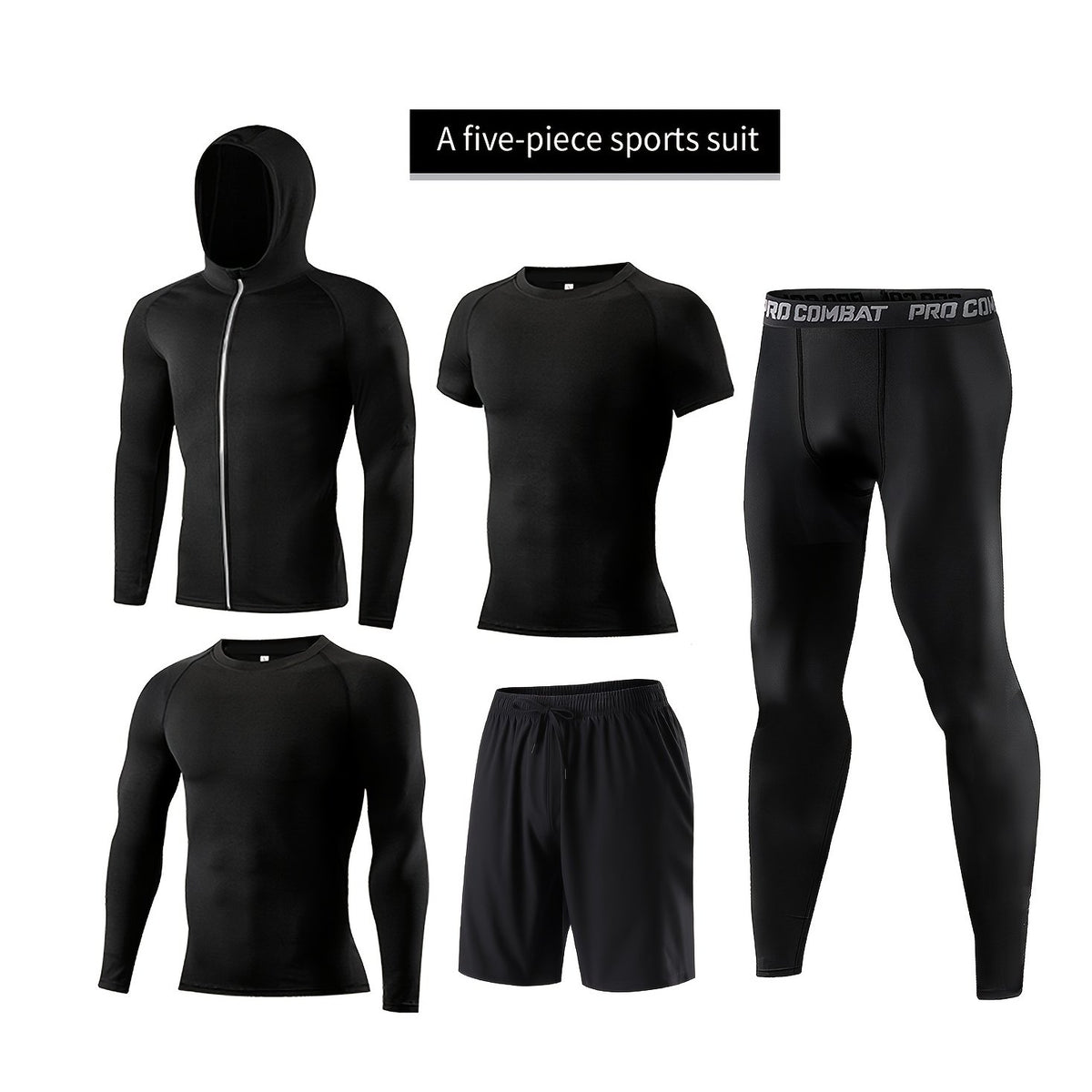 Xinso Prince Men's Compression Workout Set - Pants, Leggings, Shirts, Hoodie