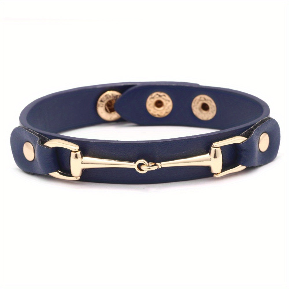 Adjustable Horseshoe Buckle Bracelet Unisex Jewelry