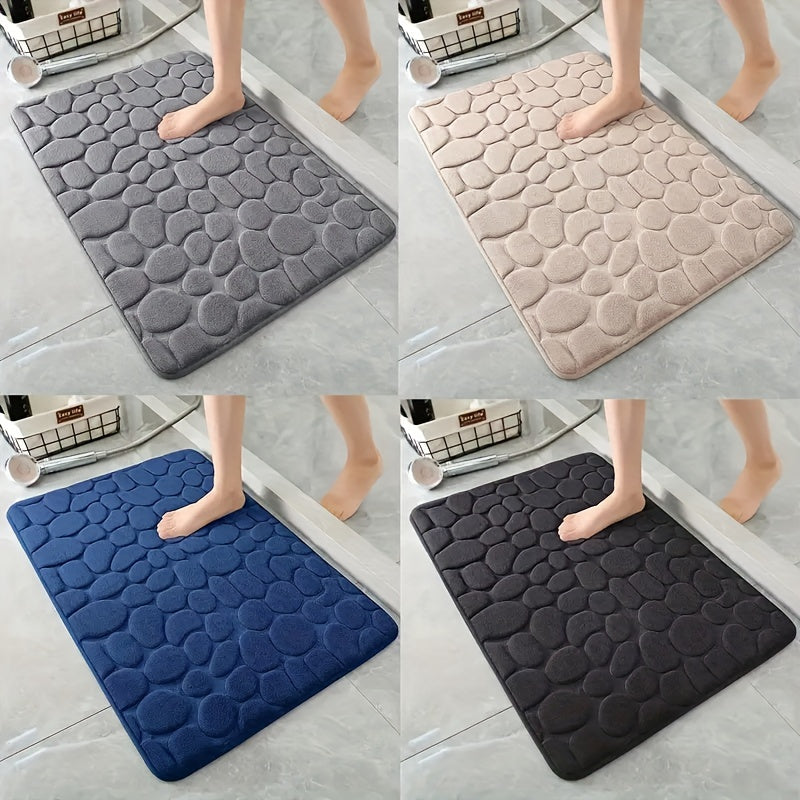 Soft Memory Foam Bath Rug, Water Absorbent, Non Slip, Washable