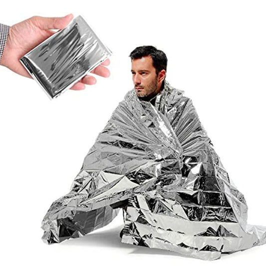 Outdoor Emergency Blankets Pack: Stay Warm for Camping, Hiking, Survival
