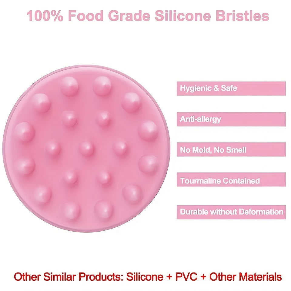 Silicone Scalp Massager Shampoo Brush with Shower Head Scrubber
