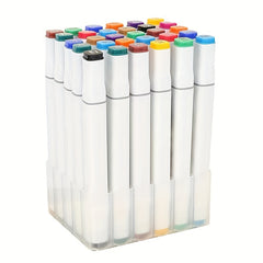 Marker Pen Storage Box Plastic Organizer 30 40 Grids Transparent Box