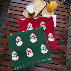 Knitted Wool Warm Casual Christmas Scarf