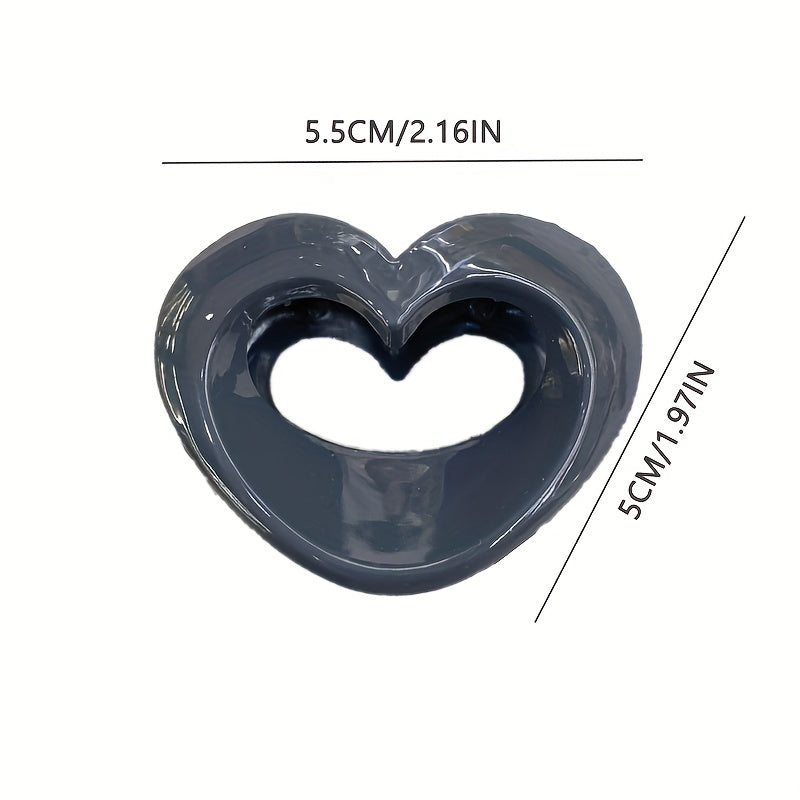 Acrylic Hollow Hair Claw Mini Shark Claw Ponytail Holder