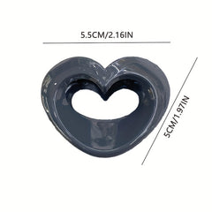 Acrylic Hollow Hair Claw Mini Shark Claw Ponytail Holder