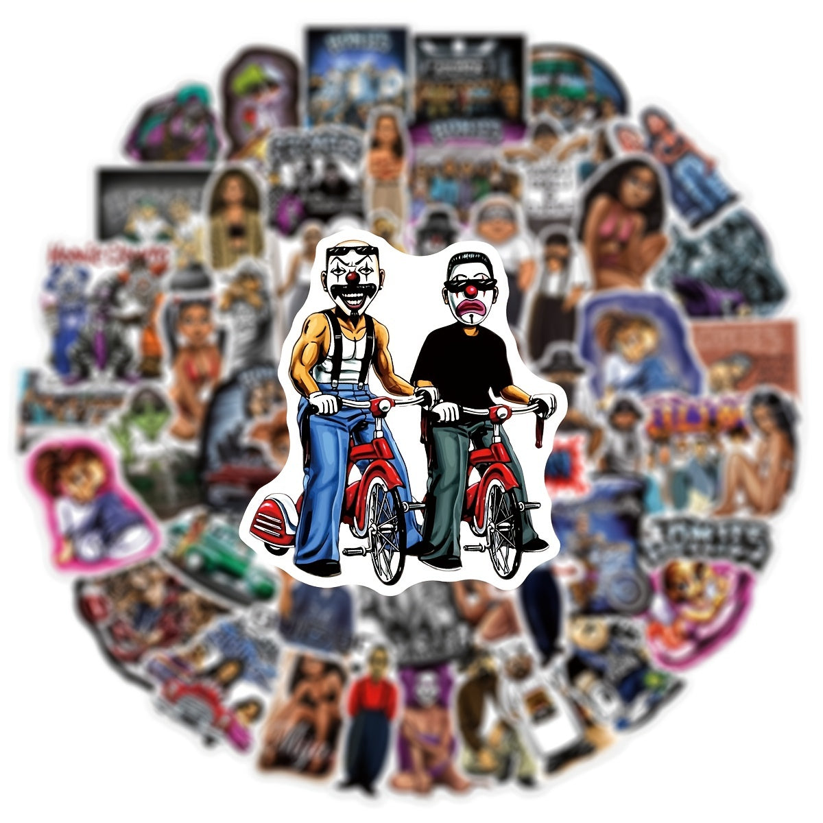 100pcs Anime Cartoon Waterproof Stickers for Water Bottles Car Laptop