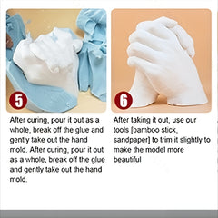 3D Hand Mold DIY Making Cloning Powder For Mother's Gift