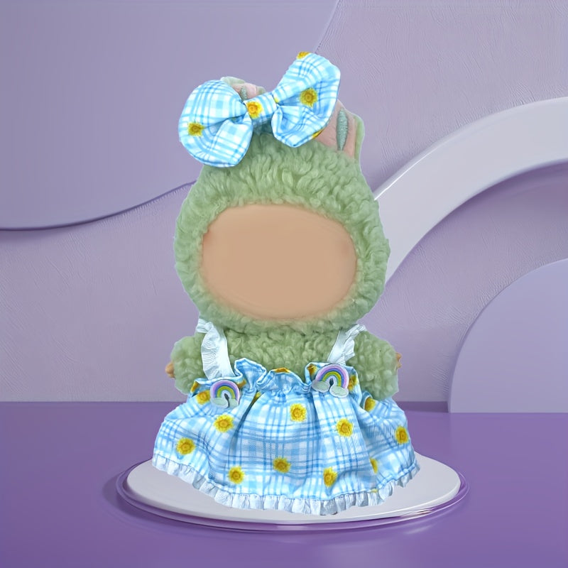 Doll Dress Up Set Skirts & Headwear Combo for 6-9 inch Dolls