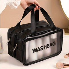Makeup Zipper Bag Waterproof Satchel - Travel Toiletry Wash Bag