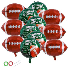 12pcs Football Theme Foil Balloons Birthday Party Decorations