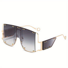 Y2K Ombre Lens Sunglasses Rivet Tinted Shades UV400