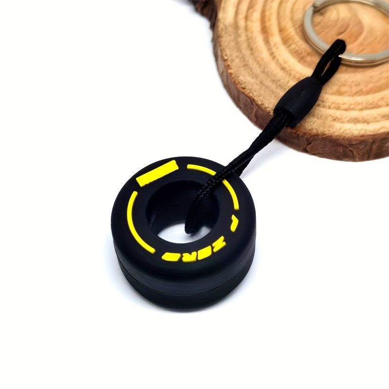 1pc PVC Soft Tire Key Chain Keyring Bag Wallet Key Pendant Gift