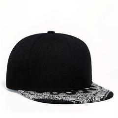 Hip Hop Snapback Hat Paisley Print Brim Adjustable Baseball Cap Lightweight