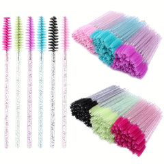 50pcs Eyelash & Eyebrow Applicator Brush Kit for Extensions - Makeup Tool