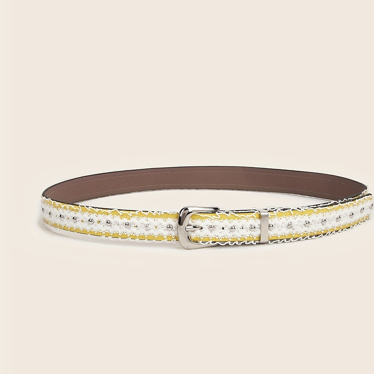 Stylish PU Leather Rivet Belt Classic Pin Buckle Jeans Pants Belts For Women