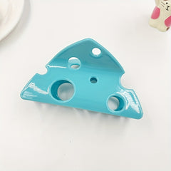 4PCS Yellow Cheese Hair Clip Ponytail Claw Hair Accessories