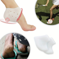 Gel Heel Cups Plantar Fasciitis Inserts Heel Pads Cushion 6Pcs