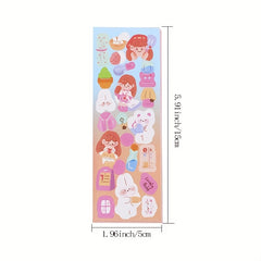 200pcs Colorful Laser Stickers Gift Set for Kids Girls