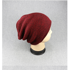 Striped Pullover Hat Men's Women's Warm Woolen Hat Knitted Hat