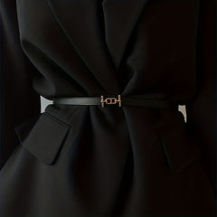 Women's Leather Thin Belt Casual Decorative Waistband