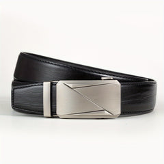 Men's Alloy Automatic Buckle PU Belt Uniform Accessory Belt