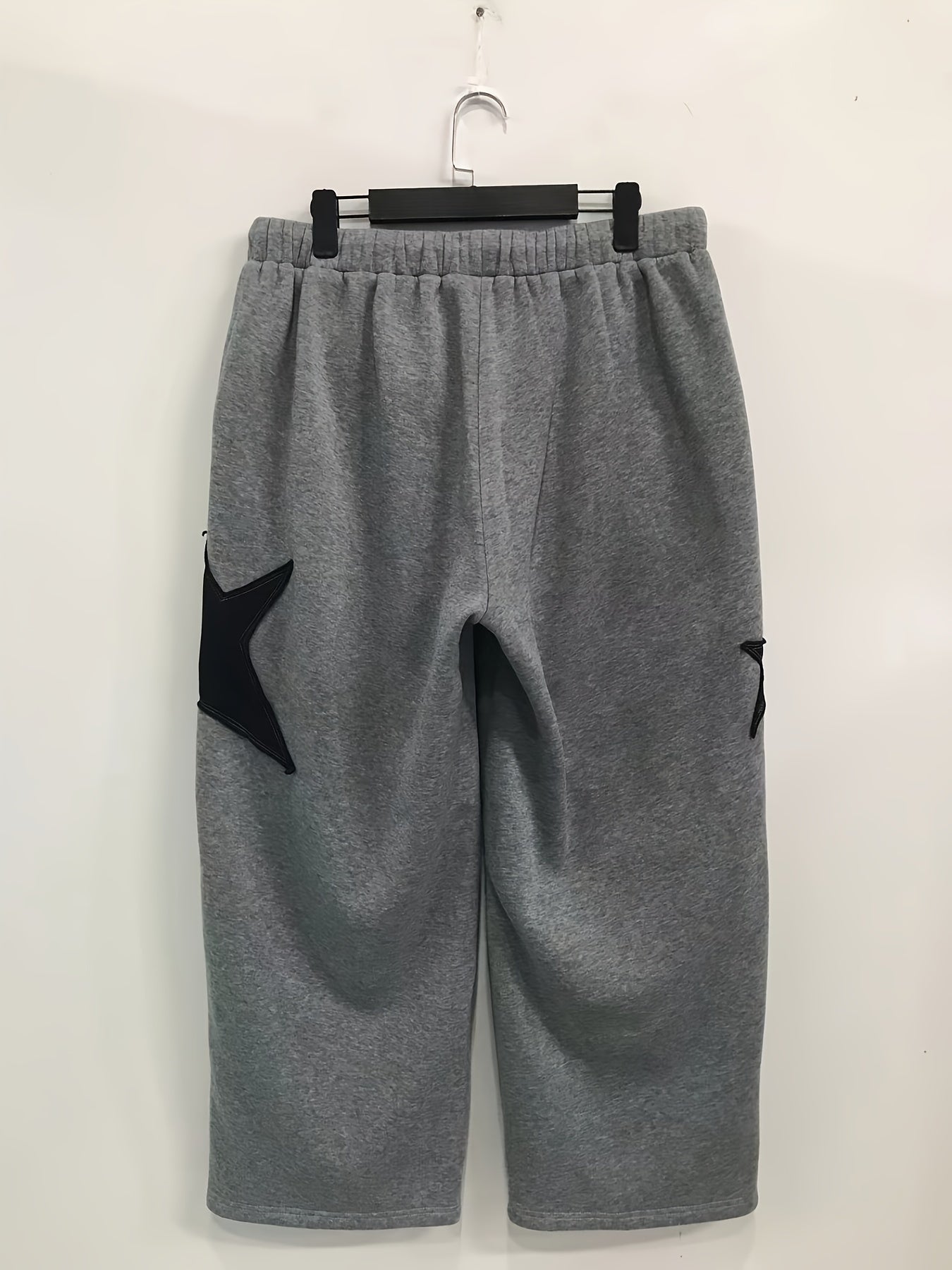  Star Print High Rise Wide Leg Sweatpants