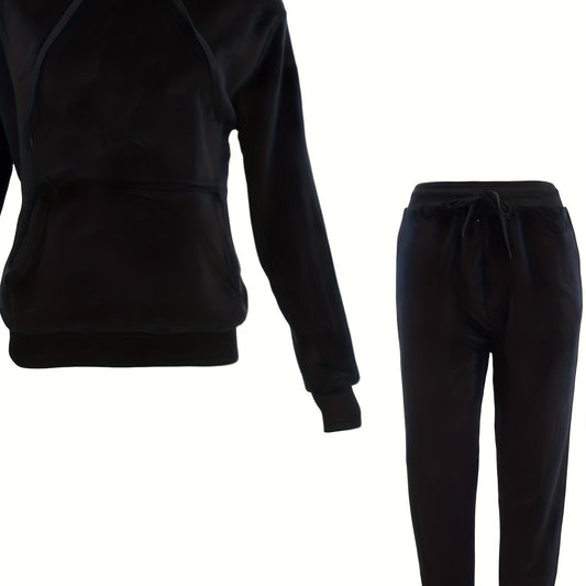  Sporty Hoodie & Joggers Outfit Set