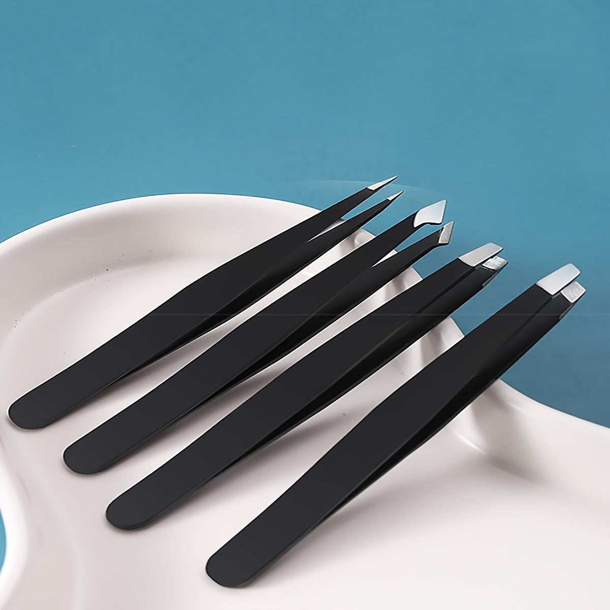 4Pcs Tweezers Set High Precision Ingrown Hair Splinter Facial Hair Removal Tool