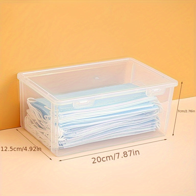 Desktop Storage Case Large Capacity Dustproof Mask Storage Box