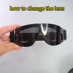 Military 3 Lens Protective Goggles Windbreak Army Tactical Glasses