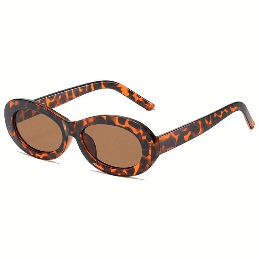Y2K Oval Sunglasses UV400 Anti Glare Glasses for Travel Beach Party Club