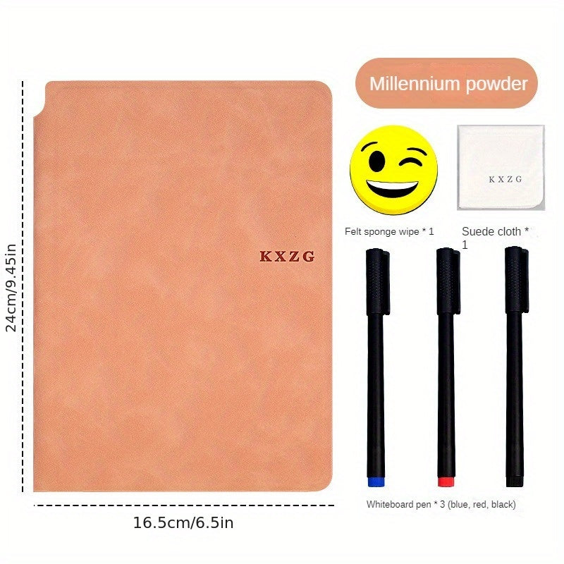 A5 Whiteboard Notebook Set with PU Leather Cover