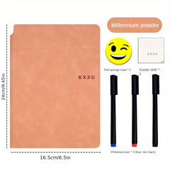 A5 Whiteboard Notebook Set with PU Leather Cover