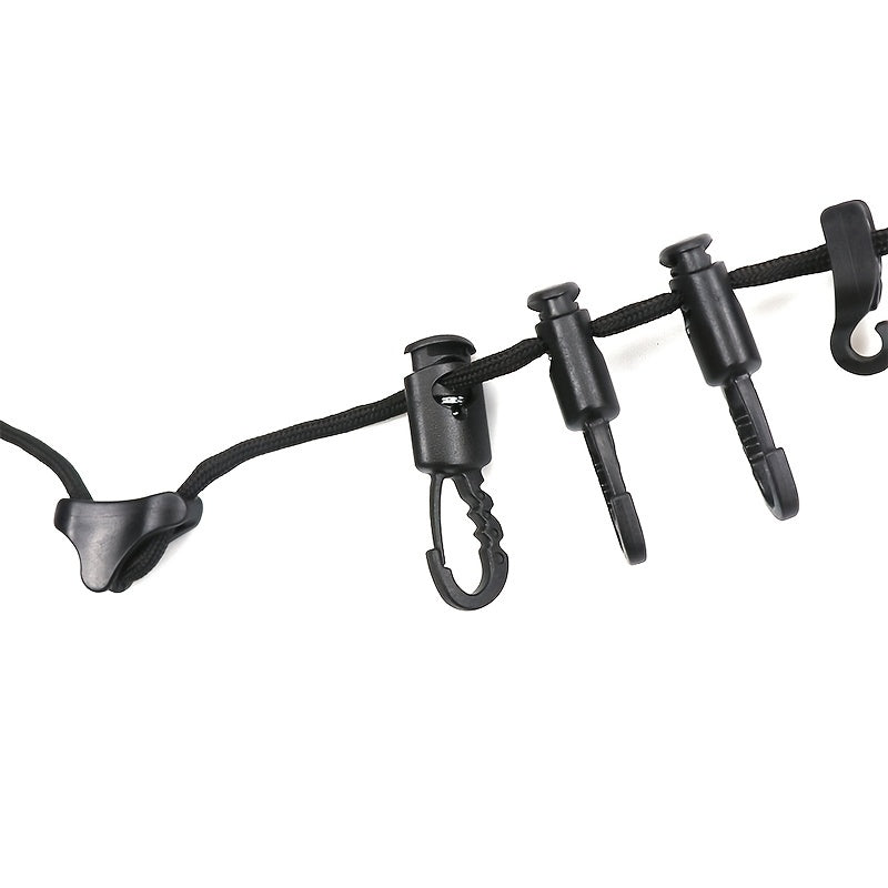 Adjustable Windproof Camping Clothesline 40ft Drying Line with Carry Bag