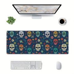 Skull Mouse Pad Gaming Mouse Pad 31.5x11.8 Non Slip Rubber Base