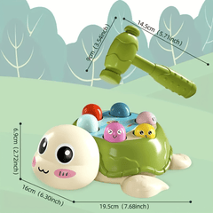 Interactive Turtle Hammer Toy Shape Sorting Game 0-3 Years