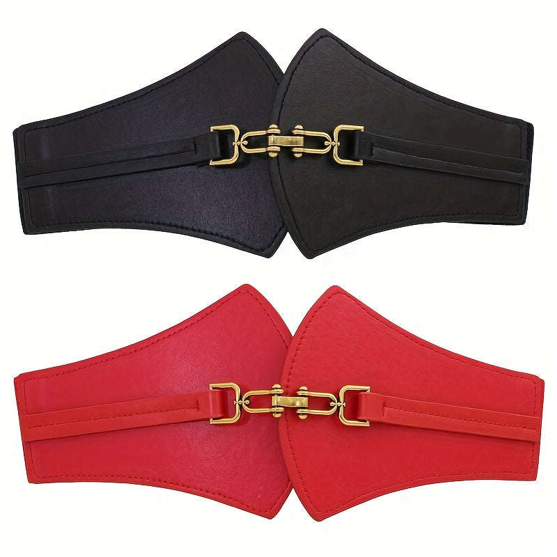 Vintage Wide Belt Elastic Cinch Women Waist Belt