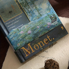 Monet's Impressionism Notebook Painting Retro Page Diary