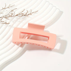 Matte Rectangular Hair Claw Clip Strong Hold Grip Thick Hair Accessories
