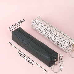 1pc Puzzle Pencil Case for Kids, Cute Design