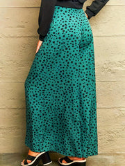 Women's Plus Dalmatian Print Wide Leg Trousers