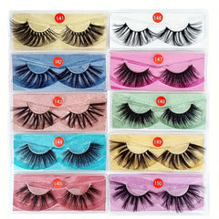 10 Pairs 25mm Thick Fluffy 3D Eyelash Extension