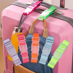 5pcs Colorful Luggage Belt Travel Adjustable Seat Belt With Release Buckle