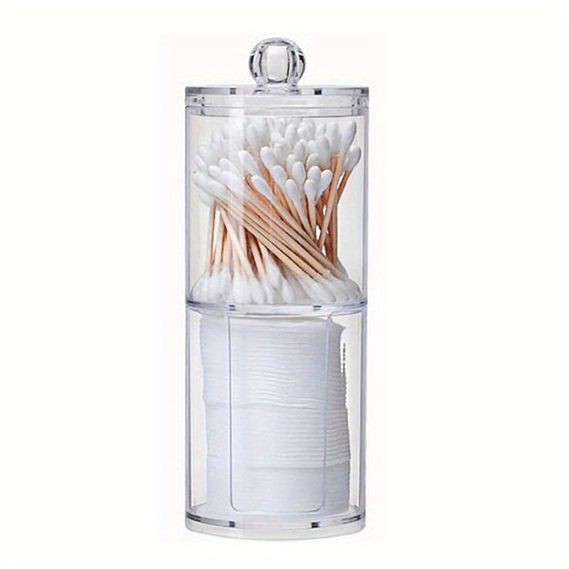 Acrylic Makeup Organizer with Qtip Holder